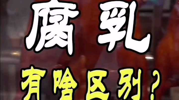 北方腐乳和广东南乳的区别?#美食教程